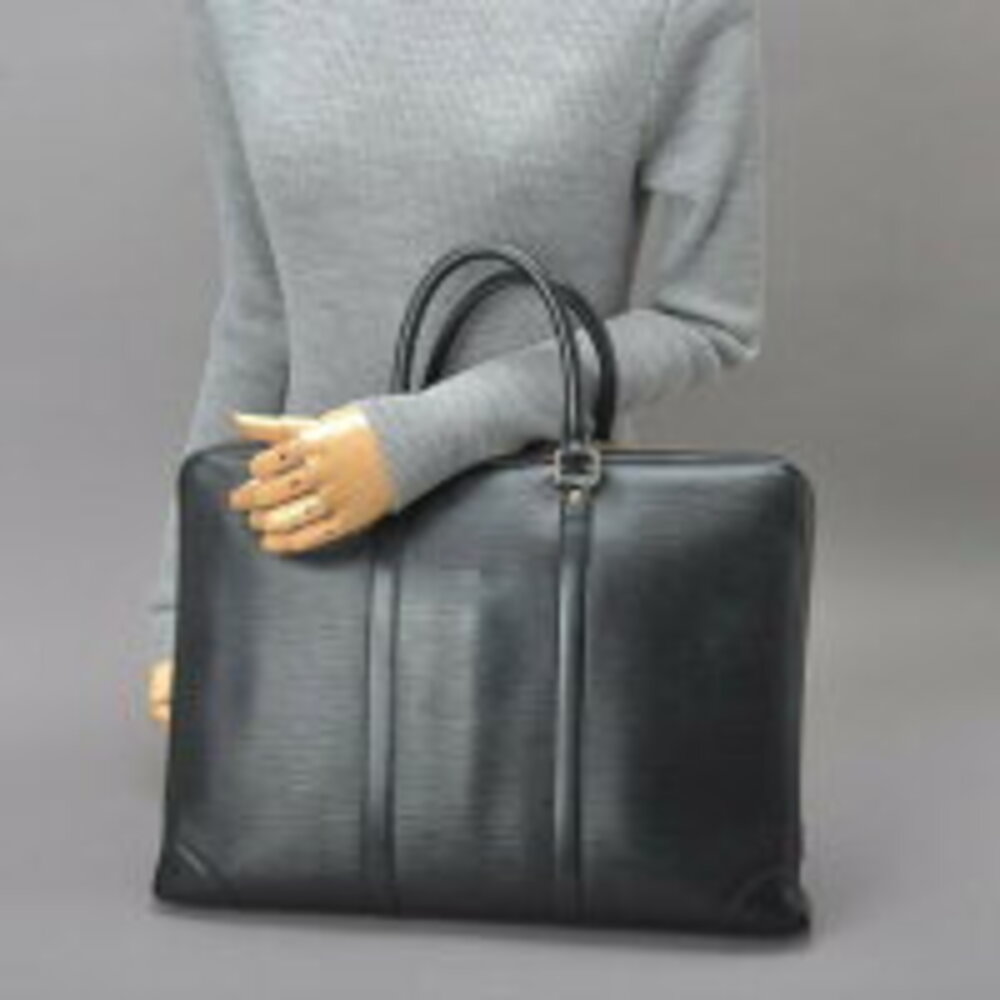 Louis Vuitton Document Voyage Briefcase PDV Leather Epi Porte Black Document Bag - Picture 4 of 6